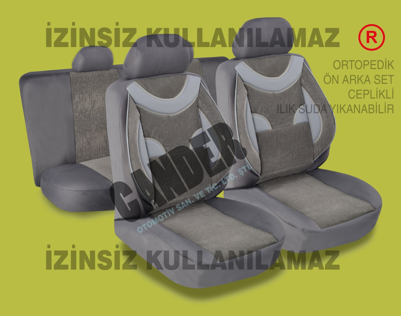 Ortopedik Destekli koltuk kılıfı takımı her araca uyumlu