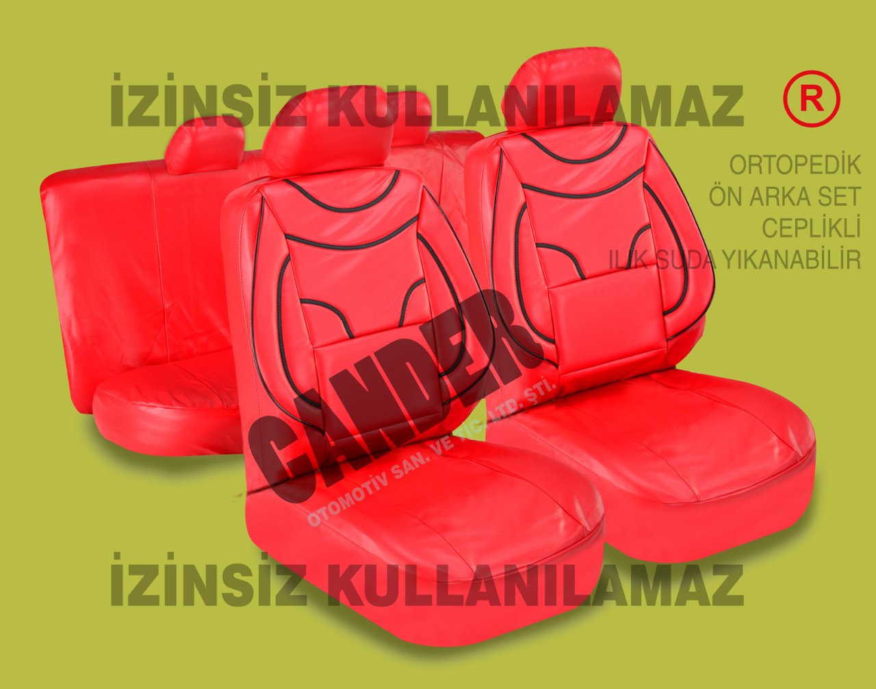 Deri koltuk kılıfı takımı her araca uyumlu