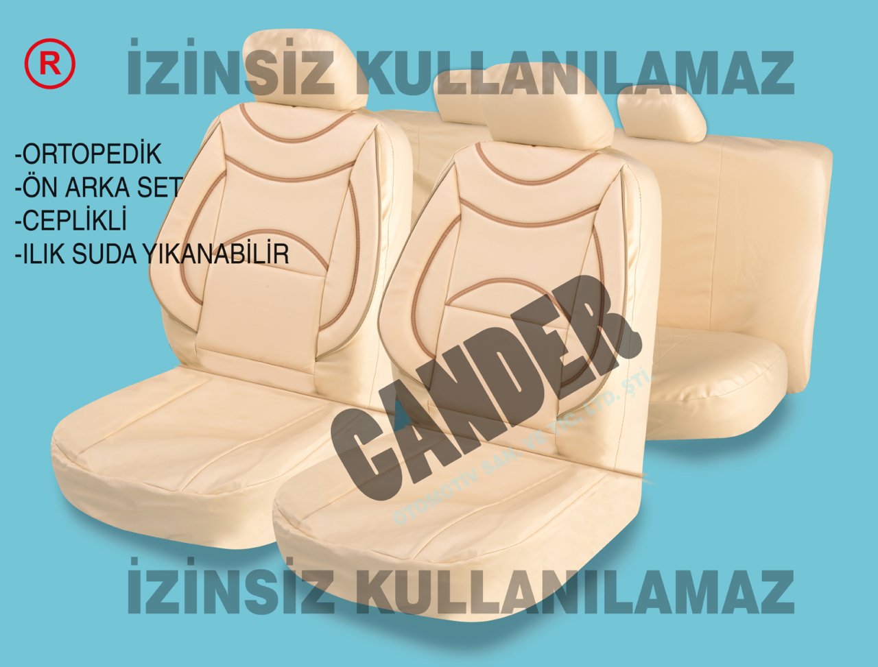 Deri koltuk kılıfı takımı her araca uyumlu