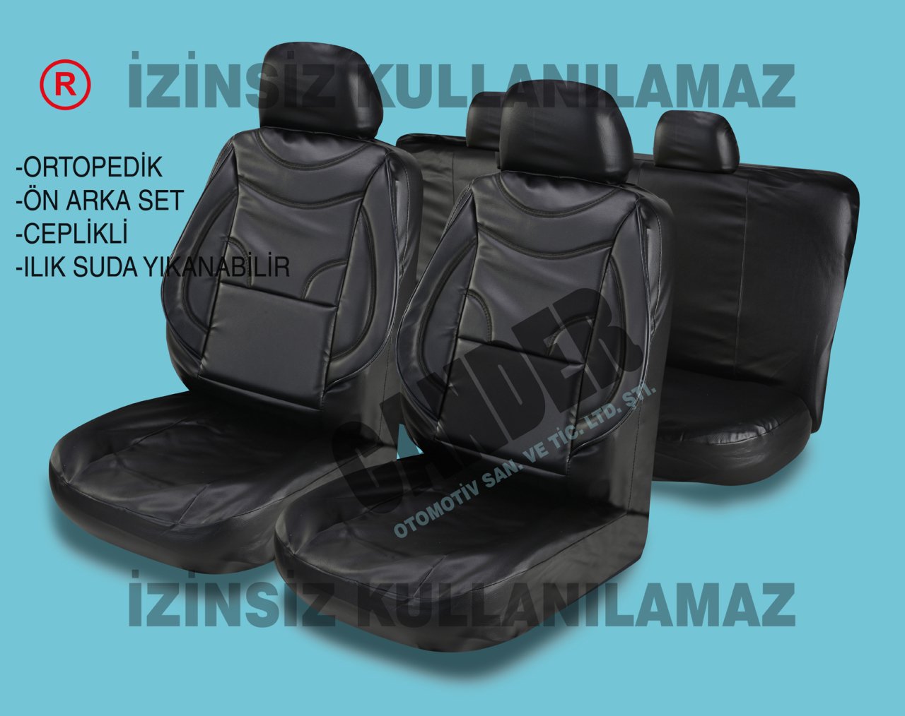 Deri koltuk kılıfı takımı her araca uyumlu