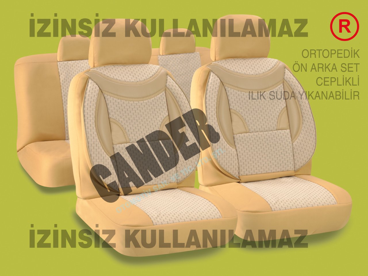 Dokuma kumaş koltuk kılıfı her araca uyumlu