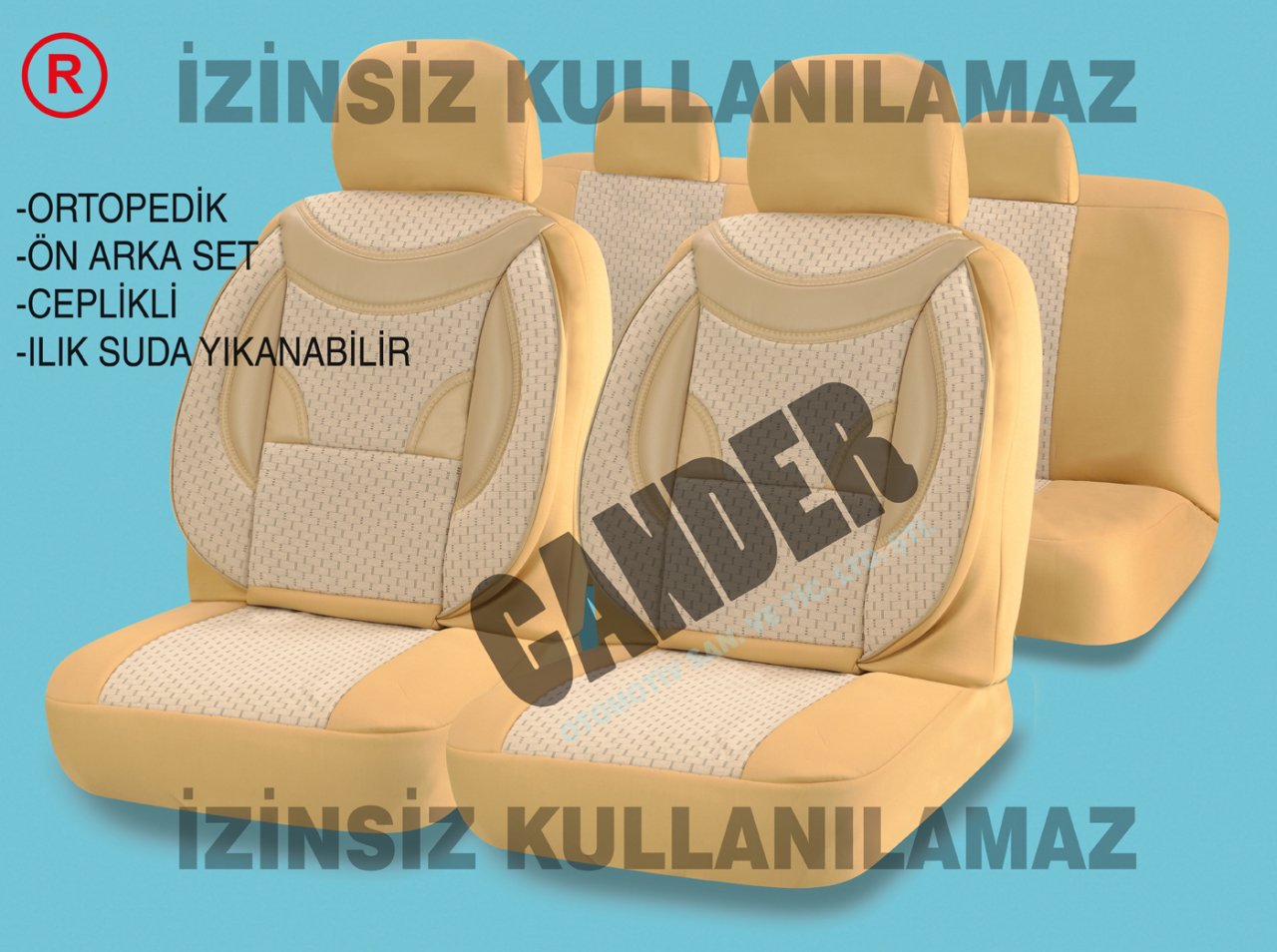 Dokuma kumaş koltuk kılıfı her araca uyumlu