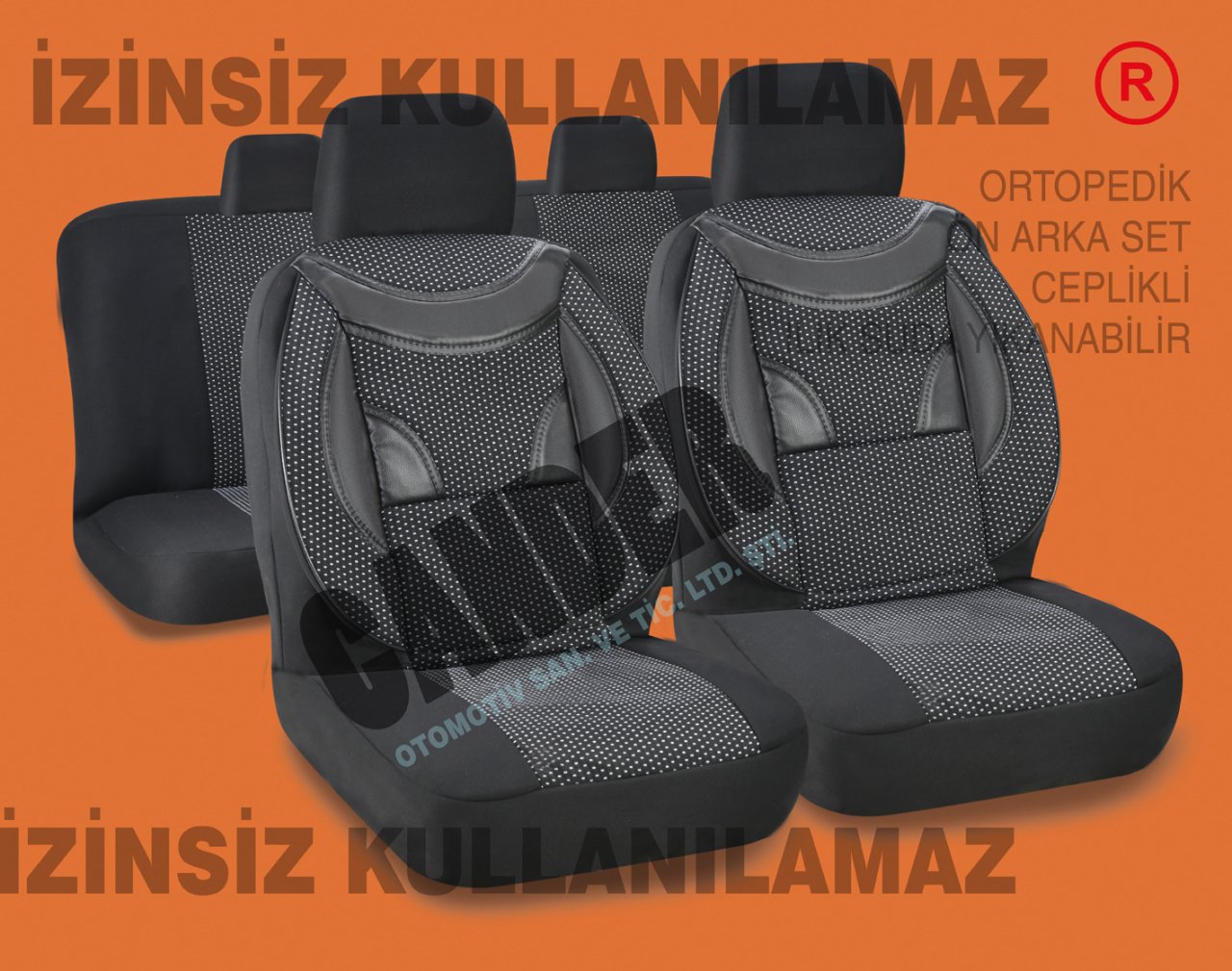 Dokuma kumaş koltuk kılıfı her araca uyumlu