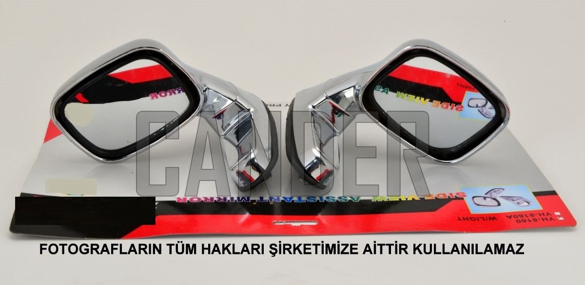 Çiftli nikelaj nostalji ayna