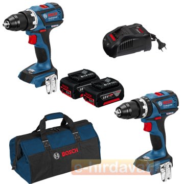 Bosch GSR 18 V-EC Delme Vidalama + GSB 18 V-EC Akülü Darbeli Delme Vidalama