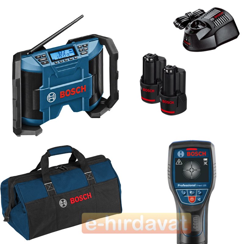 Bosch GPB 12V-10 Şantiye Radyosu + D-Tect 120 Duvar Tarama Cihazı