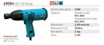 Makita 6905H Darbeli Somun Sıkma