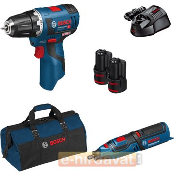 Bosch GSR 12V-20 EC Delme Vidalama + GRO 12V-35 El Motoru