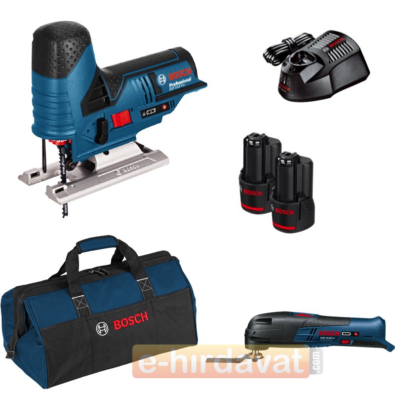 Bosch GST 12V-70 Dekupaj + GOP 10.8 V-LI Çok Amaçlı Alet