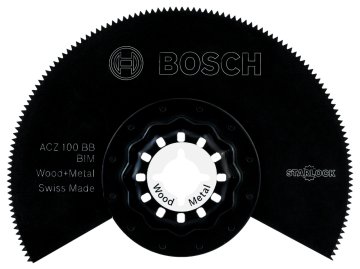 Bosch Aksesuarlar Bosch - Starlock - ACZ 100 BB - BIM Ahşap ve Metal İçin Segman Testere Bıçağı, Bombeli 10'lu