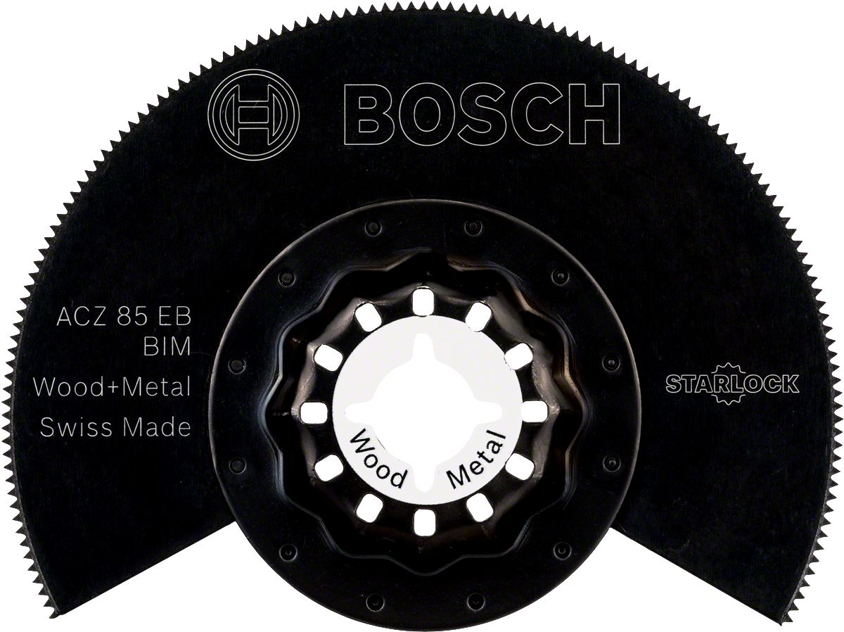 Bosch Aksesuarlar Bosch - Starlock - ACZ 85 EB - BIM Ahşap ve Metal İçin Segman Testere Bıçağı, Bombeli 10'lu