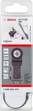 Bosch Aksesuarlar Bosch - Starlock - AIZ 32 APB - BIM Ahşap ve Metal İçin Daldırmalı Testere Bıçağı 10'lu