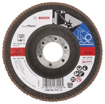 Bosch 115 mm 120 K Best for Metal Flap Disk