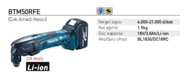 Makita BTM50RFE Çok Amaçlı Kesici