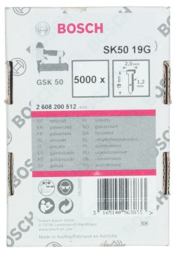Bosch GSK 50 Çivisi  19 mm 5000li