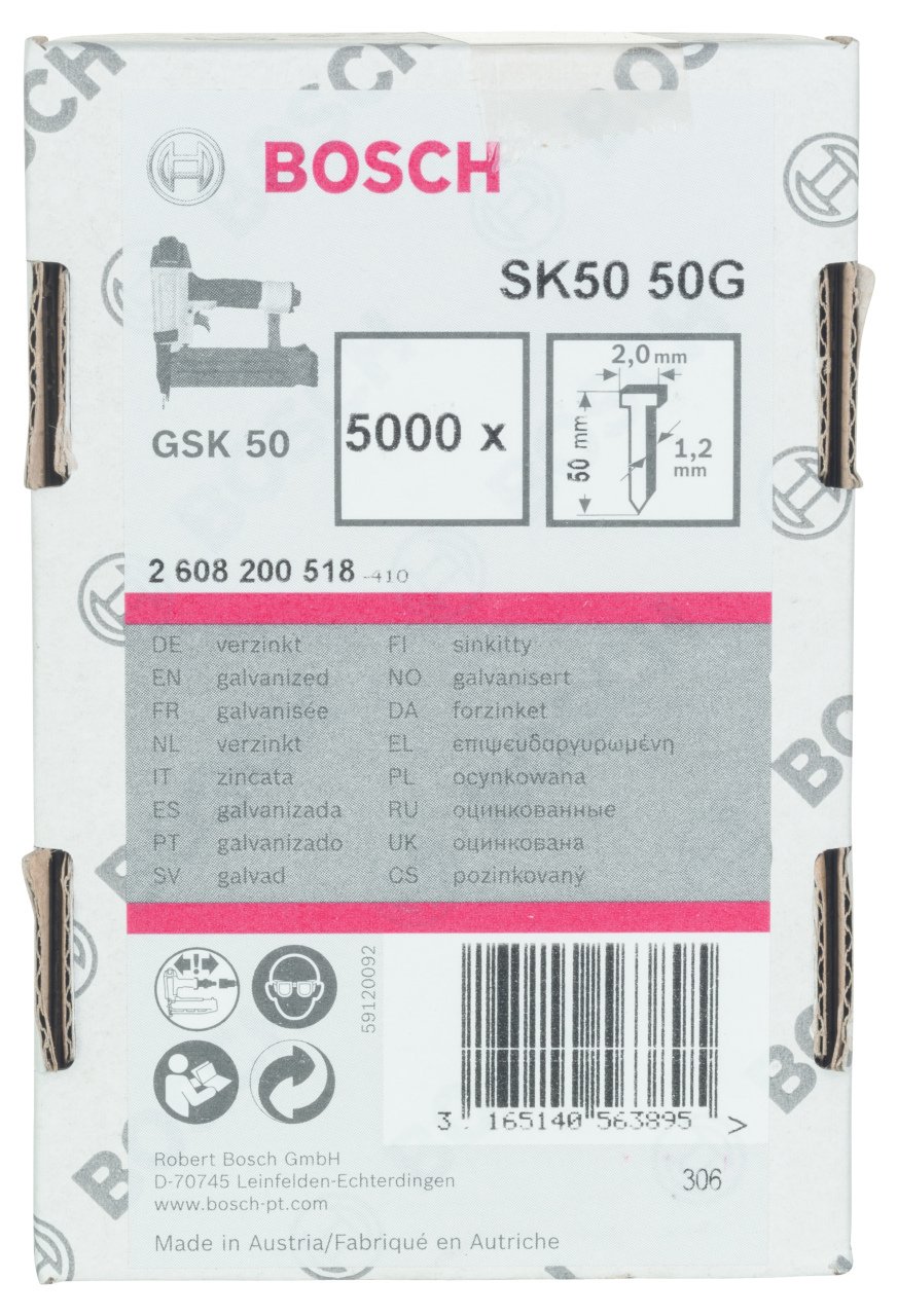 Bosch GSK 50 Çivisi  50 mm 5000li