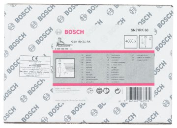 Bosch GSN 90-21DK Çivi  60mm 4000li Düz Parlak