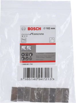 Bosch Aksesuarlar Bosch - Standard Seri Sulu Elmas Karot Ucu Segmanı 102mm 1 1/4'' 9'lu