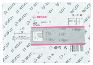 Bosch GSN 90-21DK Çivi  80mm 3000li Düz Parlak
