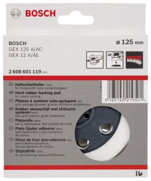 Bosch 125 mm Zımp. Tabanı Sert (GEX)