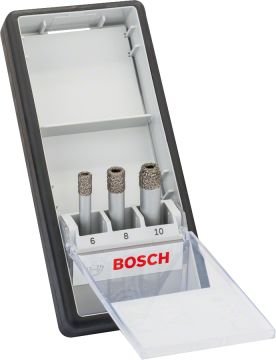 Bosch Aksesuarlar Bosch - Standard Seri, Matkap İçin Seramik Kuru Elmas Delici Seti 3 Parça 6/8/10*33 mm