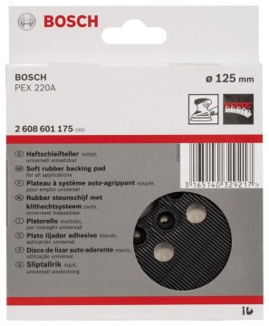 Bosch 125 mm Zımp. Tabanı Orta Sertlikte (PEX)