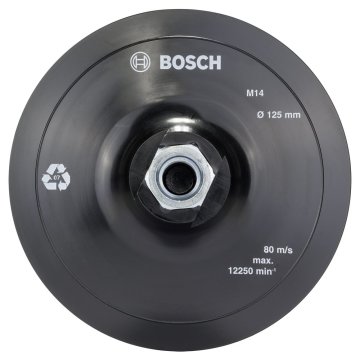 Bosch 125 mm M14 Kağıt Zımparalar için Taban