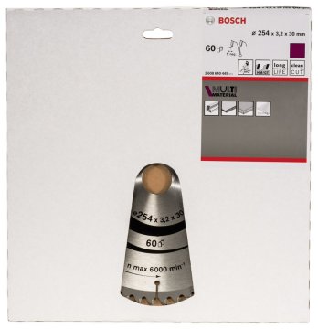 Bosch MultiMaterial 254*30 mm 60 Diş