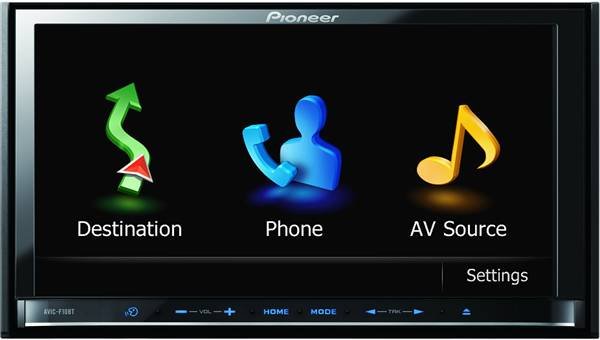 PIONEER AVIC-F10BT 7'' DOKUNMATİK KAYAR EKRAN NAVİGASYON DVD/WMA/WAV/AAC/DİVX/CD/SD/USB/MP3 PLAYER
