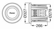 PIONEER TS-W5102SPL 30 CM KABİN TİPİ PROFESYONEL KULLANIM SUBWOOFER