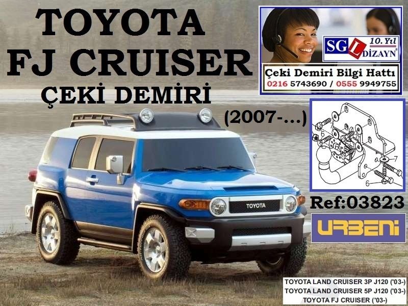 SGL-44308A TOYOTA FJ CRUİSER ÇEKİ DEMİRİ 2003-.. TOYOTA FJ CRUİSER AKSESUARLARI