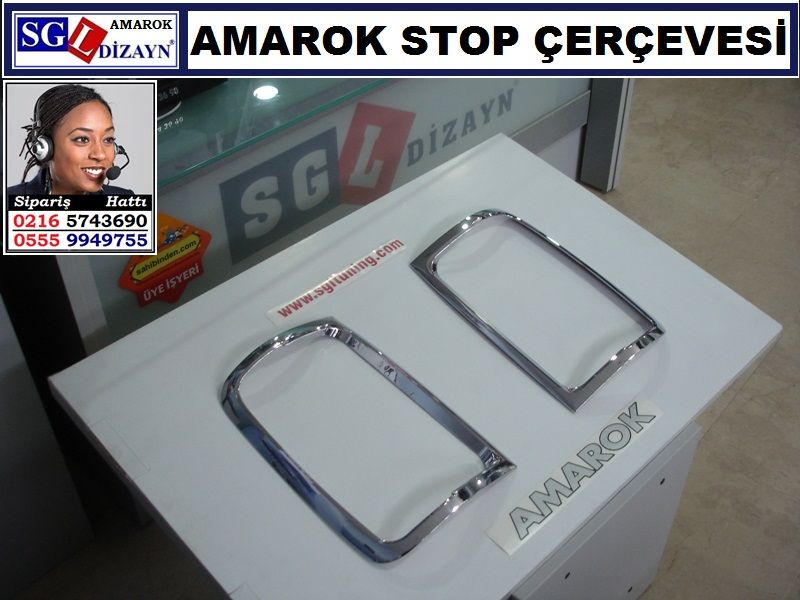 AMAROK KROM STOP ÇERÇEVESİ AMAROK AKSESUARLARI