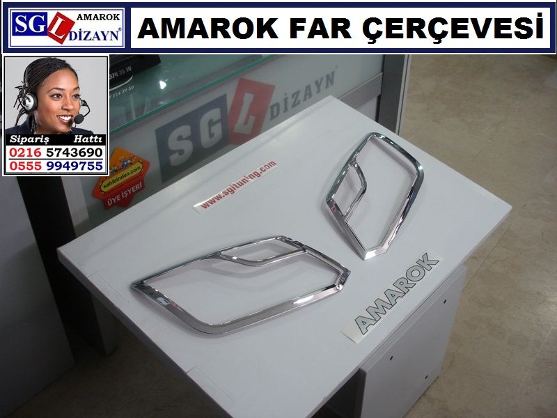 AMAROK KROM FAR ÇERÇEVESİ AMAROK AKSESUARLARI