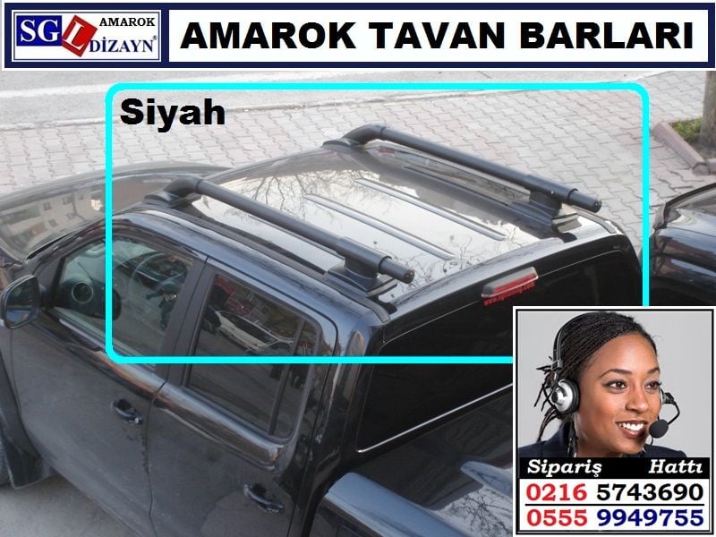 AMAROK TAVAN BARLARI SİYAH POWERFUL AMAROK AKSESUARLARI