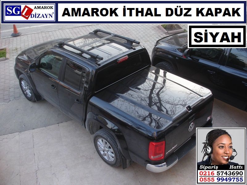 SİYAH AMAROK DÜZ KAPAK İTHAL AMAROK AKSESUARLARI