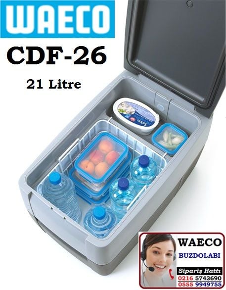 WAECO BUZDOLABI CDF-26 COOLFREEZE CDF-26 (21 LİTRE) KOMPRESÖRLÜ BUZDOLABI