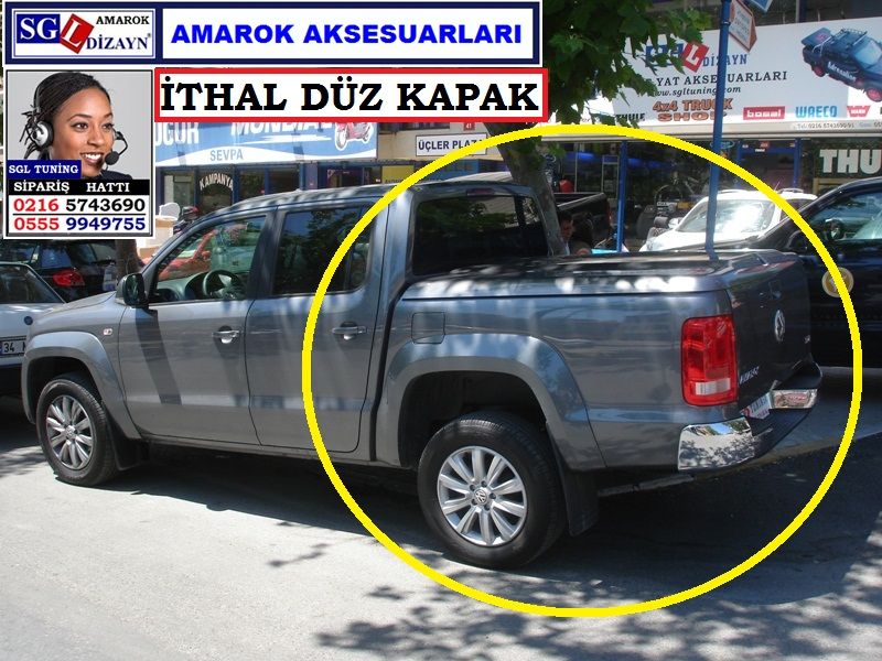 AMAROK DOĞAL GRİ DÜZ KAPAK İTHAL AMAROK AKSESUARLARI