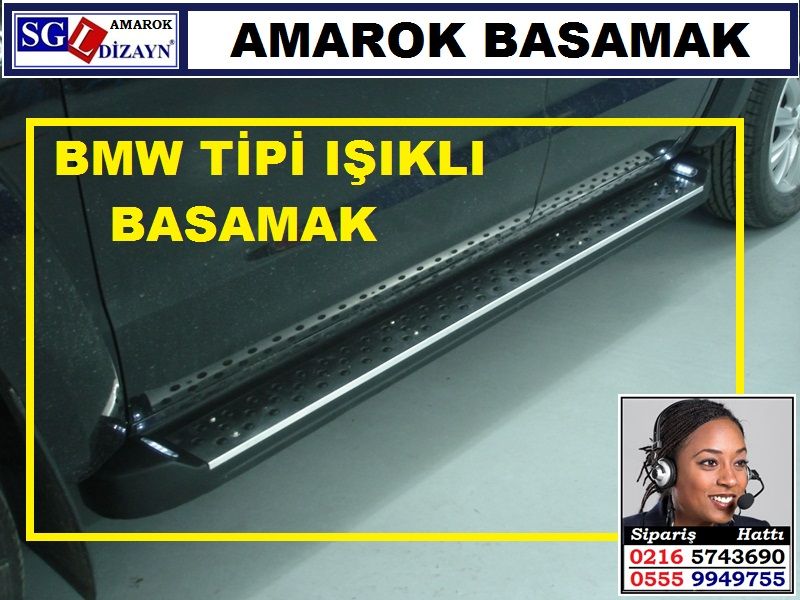 AMAROK BMW TİPİ YAN BASAMAK AMAROK AKSESUARLARI