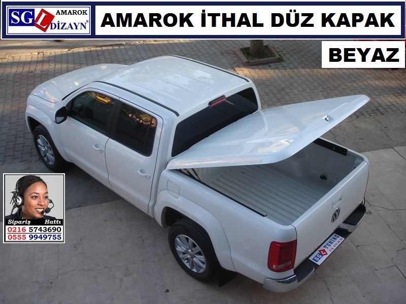 AMAROK BEYAZ DÜZ KAPAK İTHAL AMAROK AKSESUARLARI