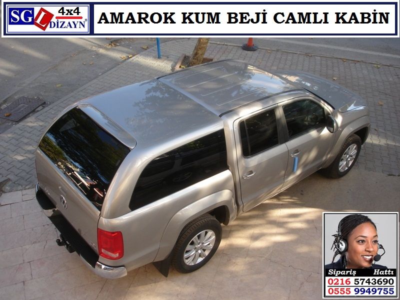 AMAROK CAMLI KABİN KUM BEJİ AMAROK AKSESUARLARI
