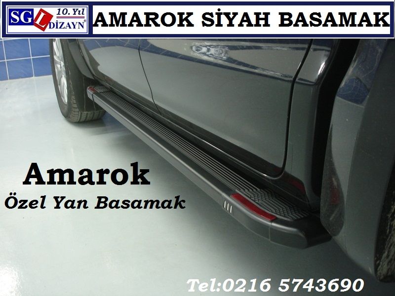 SGL-451-5E AMAROK SİYAH YAN BASAMAK REFLEKTÖRLÜ AMAROK AKSESUARLARI