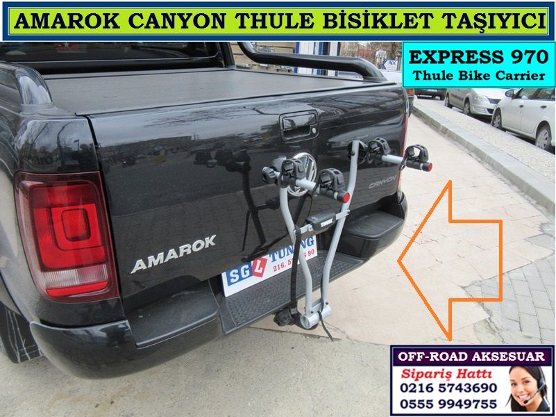 SGL-451-6A.1 THULE 970 AMAROK CANYON BİSİKLET TAŞIYICI THULE XPRESS 970 AMAROK AKSESUARLARI