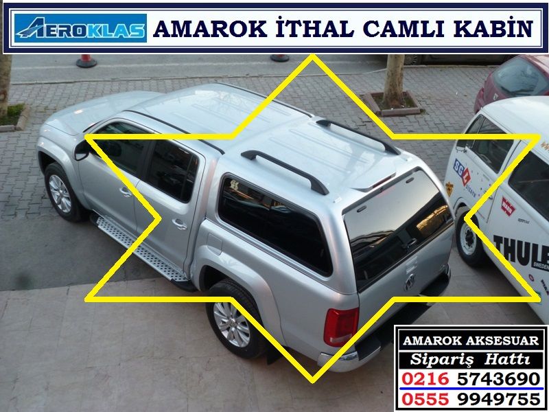 GRİ AMAROK İTHAL CAMLI KABİN SÜRGÜLÜ CAMLI AMAROK AKSESUARLARI