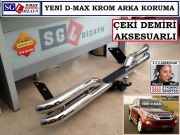 YENİ D-MAX ARKA KORUMA BARI İTHAL ÇEKİ DEMİRİ AKSESUARLI