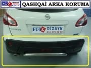 SGL01 QASHQAİ KROM ARKA TAMPON KORUMASI DAR QASHQAİ AKSESUARLARI