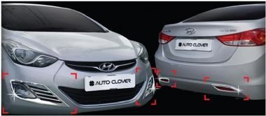 15105 HYUNDAİ YENİ ELANTRA KROM ÖN ARKA SİS FARI ÇERÇEVESİ HYUNDAİ YENİ ELANTRA AKSESUARLARI