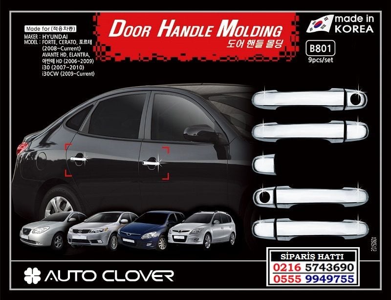 10703 HYUNDAİ İ30 KROM KAPI KOLU HYUNDAİ İ30 AKSESUARLARI