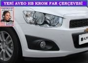 10904 YENİ AVEO HB KROM FAR ÇERÇEVESİ CHEVROLET YENİ AVEO HB AKSESUARLARI
