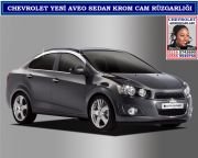 10902 YENİ AVEO SEDAN KROM CAM RÜZGARLIĞI CHEVROLET YENİ AVEO SEDAN AKSESUARLARI