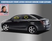 10903 YENİ AVEO SEDAN KROM CAM ÇITASI CHEVROLET YENİ AVEO SEDAN AKSESUARLARI